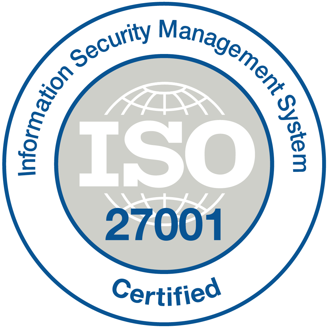 ISO/IEC 27001:2013 Certified